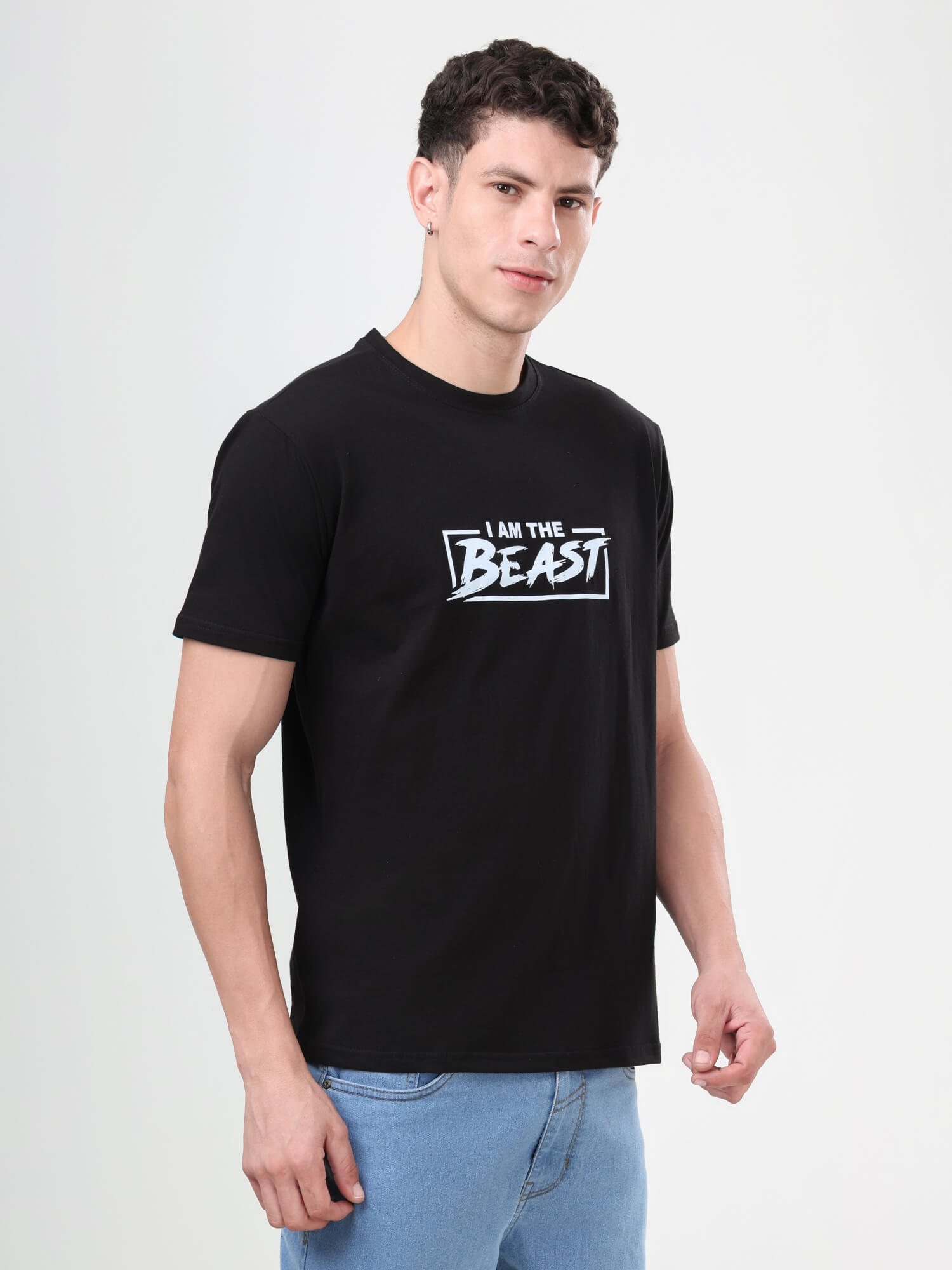 I Am The Beast Regular Fit Printed T-Shirts